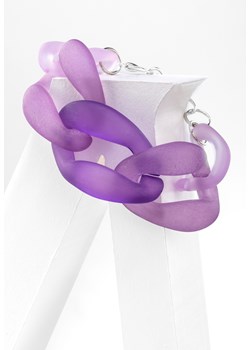 Masywna fioletowa bransoletka w kształcie łańcucha ze sklepu Molton w kategorii Bransoletki - zdjęcie 150830214