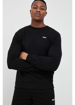 Fila bluza Brustem męska kolor czarny gładka FAM0343 ze sklepu ANSWEAR.com w kategorii Bluzy męskie - zdjęcie 150852061
