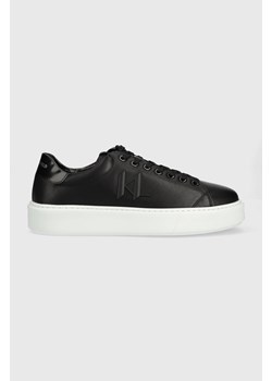 Karl Lagerfeld sneakersy skórzane MAXI KUP KL52215 kolor czarny ze sklepu ANSWEAR.com w kategorii Buty sportowe męskie - zdjęcie 150854124