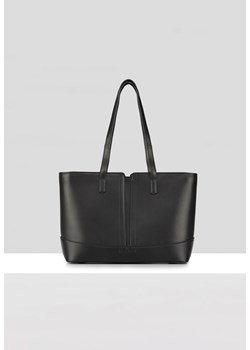 Czarna gładka shopperka ze sklepu Molton w kategorii Torby Shopper bag - zdjęcie 150874081