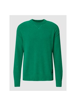 Sweter z dzianiny z naszywką z logo model ‘Kinillo’ ze sklepu Peek&Cloppenburg  w kategorii Swetry męskie - zdjęcie 150879484