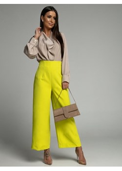 Spodnie Denzel Limonkowe ze sklepu Lisa Mayo w kategorii Spodnie damskie - zdjęcie 150891210
