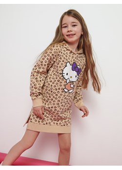 Sinsay - Sukienka dresowa Hello Kitty - Brązowy ze sklepu Sinsay w kategorii Sukienki dziewczęce - zdjęcie 150896901
