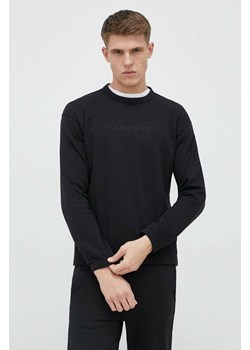 Calvin Klein Performance bluza treningowa Essentials kolor czarny z nadrukiem ze sklepu ANSWEAR.com w kategorii Bluzy męskie - zdjęcie 150901844