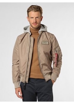 Alpha Industries Kurtka Mężczyźni Sztuczne włókno taupe jednolity ze sklepu vangraaf w kategorii Kurtki męskie - zdjęcie 150906240
