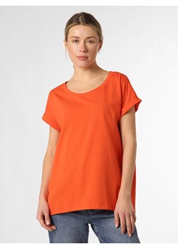 Marie Lund T-shirt damski Kobiety Dżersej pomarańczowy jednolity ze sklepu vangraaf w kategorii Bluzki damskie - zdjęcie 150906371