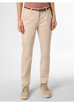 comma Spodnie Kobiety beżowy jednolity ze sklepu vangraaf w kategorii Spodnie damskie - zdjęcie 150906472