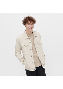 Beżowa kurtka jeansowa - Beżowy ze sklepu House w kategorii Kurtki męskie - zdjęcie 150921470