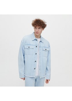 Błękitna kurtka jeansowa z postrzępionym brzegiem - Niebieski ze sklepu House w kategorii Kurtki męskie - zdjęcie 150924821