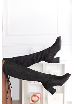 Kozaki damskie FELIRA BLACK ze sklepu Ivet Shop w kategorii Kozaki damskie - zdjęcie 150955381