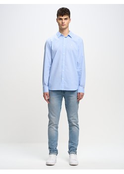 Koszula męska w kratę niebieska Lores 400 ze sklepu Big Star w kategorii Koszule męskie - zdjęcie 150957954