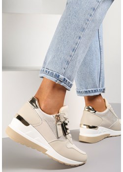 Beżowe Sneakersy Phoebala ze sklepu renee.pl w kategorii Buty sportowe damskie - zdjęcie 150967334