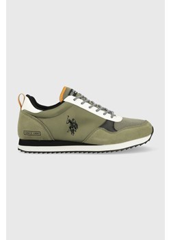 U.S. Polo Assn. sneakersy BALTY kolor zielony ze sklepu ANSWEAR.com w kategorii Buty sportowe męskie - zdjęcie 151016062