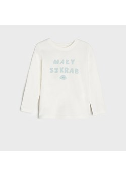 Sinsay - Koszulka z nadrukiem - Kremowy ze sklepu Sinsay w kategorii Odzież dla niemowląt - zdjęcie 151044273