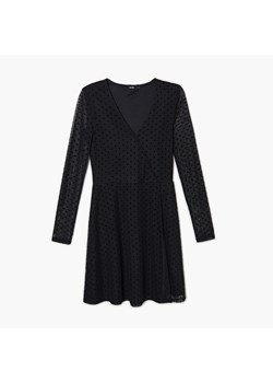 Cropp - Sukienka z dzianiny mesh - Czarny ze sklepu Cropp w kategorii Sukienki - zdjęcie 151045973