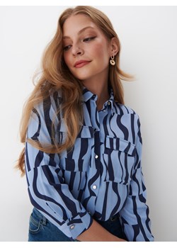 Mohito - Koszula ze wzorem - Niebieski ze sklepu Mohito w kategorii Koszule damskie - zdjęcie 151068721