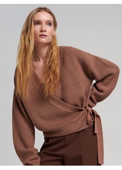 Sinsay - Sweter z wiązaniem - Beżowy ze sklepu Sinsay w kategorii Swetry damskie - zdjęcie 151123154