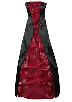 Sukienka FSU037 CZARNY + BORDOWY ze sklepu fokus.pl w kategorii Sukienki - zdjęcie 151140073