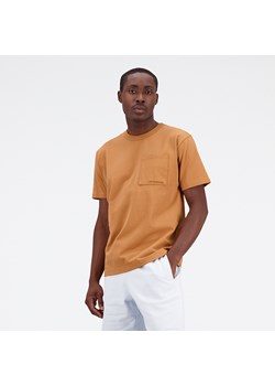 Koszulka męska New Balance MT23567TOB – brązowe ze sklepu New Balance Poland w kategorii T-shirty męskie - zdjęcie 151143993