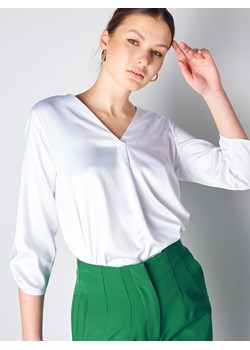 GATE Satynowa bluzka damska z rękawami 3/4 34 ze sklepu gateshop w kategorii Bluzki damskie - zdjęcie 151148073