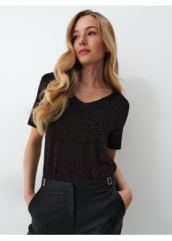 Mohito - Błyszcząca bluzka - Czarny ze sklepu Mohito w kategorii Bluzki damskie - zdjęcie 151330631