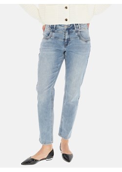 Jeansy damskie z przeszyciami Red Button Carrie ze sklepu Eye For Fashion w kategorii Jeansy damskie - zdjęcie 151341470