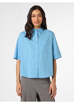 Marie Lund Bluzka damska Kobiety Bawełna niebieski jednolity ze sklepu vangraaf w kategorii Koszule damskie - zdjęcie 151342123