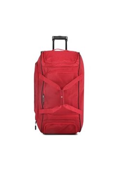 Duża Materiałowa Walizka Travelite - Kick Off 6911-10 Rot ze sklepu eobuwie.pl w kategorii Walizki - zdjęcie 151938501