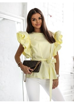 Bluzka Roza Żółta ze sklepu Lisa Mayo w kategorii Bluzki damskie - zdjęcie 151944343