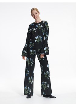 Reserved - Żakardowe spodnie w kwiaty - Wielobarwny ze sklepu Reserved w kategorii Spodnie damskie - zdjęcie 152015730