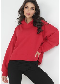Czerwona Bluza Jateia ze sklepu Born2be Odzież w kategorii Bluzy damskie - zdjęcie 152027151