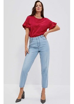 Spodnie damskie jeansowe typu mom fit 4017, Kolor niebieski, Rozmiar XS, Moodo ze sklepu Primodo w kategorii Jeansy damskie - zdjęcie 152147121