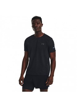 Męska koszulka do biegania Under Armour UA SEAMLESS STRIDE SS - czarna ze sklepu Sportstylestory.com w kategorii T-shirty męskie - zdjęcie 152189414