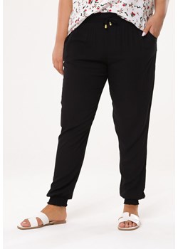 Czarne Spodnie Lid ze sklepu Born2be Odzież w kategorii Spodnie damskie - zdjęcie 152233573