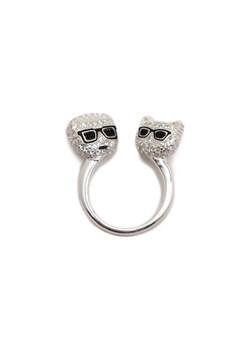 Karl Lagerfeld Pierścionek K/Ikonik Pave K&C ze sklepu Gomez Fashion Store w kategorii Pierścionki - zdjęcie 152237190