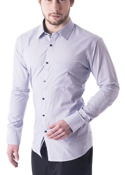 Koszula męska długi rękaw 96100 - błękitna ze sklepu Risardi w kategorii Koszule męskie - zdjęcie 152282781