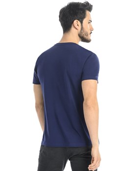 Niebieski t-shirt męski bawełniany koszulka z krótkim rękawem Luca 1502, Kolor niebieski, Rozmiar 3XL, Teyli ze sklepu Intymna w kategorii T-shirty męskie - zdjęcie 152321214