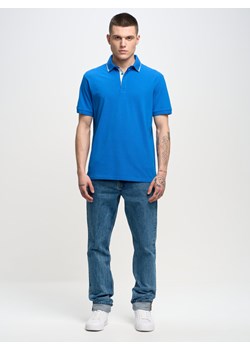 Koszulka męska polo z linii Authentic niebieska Bizar 402 ze sklepu Big Star w kategorii T-shirty męskie - zdjęcie 152369684