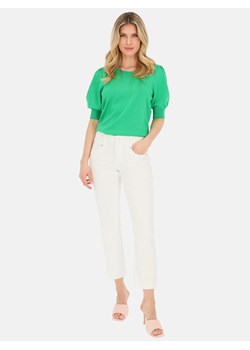 Białe jeansy z haftami na nogawkach Red Button Kate ze sklepu Eye For Fashion w kategorii Jeansy damskie - zdjęcie 152392412