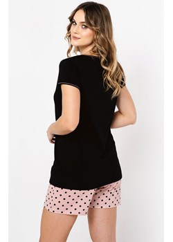 Piżama damska z krótkim rękawem i krótkimi spodenkami Bonilla, Kolor czarny-wzór, Rozmiar L, Italian Fashion - id: 171078 - marki Italian Fashion - 152423312 Piżama damska z krótkim rękawem i krótkimi spodenkami Bonilla, Kolor czarny-wzór, Rozmiar L, Italian Fashion ze sklepu Intymna w kategorii Piżamy damskie - zdjęcie 152423312