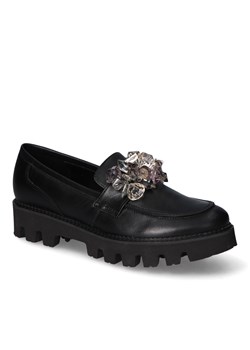 Mokasyny Karino 4527/076-P Czarne lico ze sklepu Arturo-obuwie w kategorii Mokasyny damskie - zdjęcie 152444221