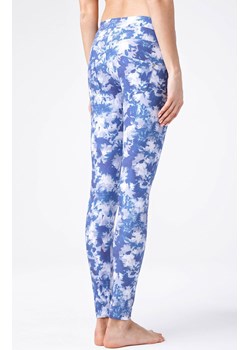 Damskie legginsy z akwarelowym nadrukiem ASTER, Kolor biało-niebieski, Rozmiar S, Conte ze sklepu Primodo w kategorii Spodnie damskie - zdjęcie 152463953