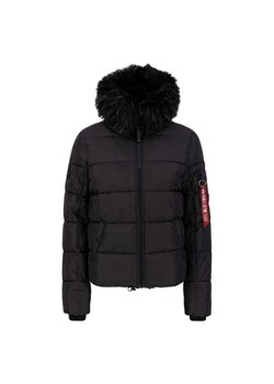 Kurtka Alpha Industries Hooded Puffer Alpha 10800403 - czarna ze sklepu streetstyle24.pl w kategorii Kurtki damskie - zdjęcie 152465504