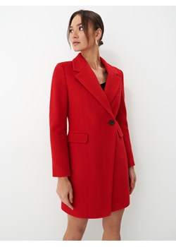 Mohito - Czerwony płaszcz z wełną - Czerwony ze sklepu Mohito w kategorii Płaszcze damskie - zdjęcie 152466421