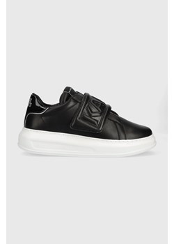 Karl Lagerfeld sneakersy skórzane KAPRI MENS kolor czarny ze sklepu ANSWEAR.com w kategorii Trampki męskie - zdjęcie 152470592
