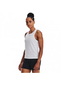 Damski top do biegania Under Armour UA Seamless Stride Singlet - biały ze sklepu Sportstylestory.com w kategorii Bluzki damskie - zdjęcie 152486660