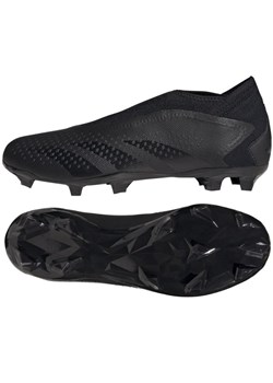 Buty piłkarskie adidas Predator Accuracy.3 Ll Fg M GW4598 czarne czarne ze sklepu ButyModne.pl w kategorii Buty sportowe męskie - zdjęcie 152487072