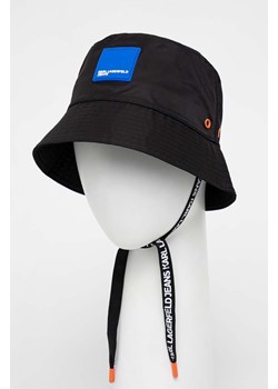 Karl Lagerfeld Jeans kapelusz kolor czarny ze sklepu ANSWEAR.com w kategorii Kapelusze męskie - zdjęcie 152496162