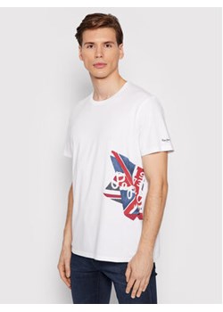 Pepe Jeans T-Shirt Ronny PM508021 Biały Regular Fit ze sklepu MODIVO w kategorii T-shirty męskie - zdjęcie 152500372