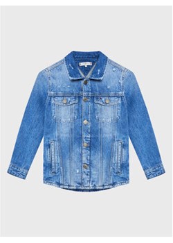 Tommy Hilfiger Kurtka jeansowa Denim Shacket KS0KS00356 D Niebieski Regular Fit ze sklepu MODIVO w kategorii Kurtki dziewczęce - zdjęcie 152503524